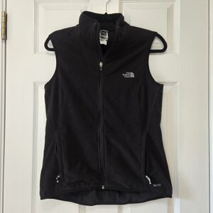 The North Face Black Fleece Zip up Vest Size Women's Large